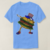Dabbing Burger Independence dag T-shirt (Design voorkant)
