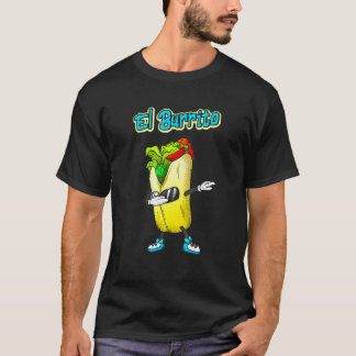 Dabbing Burrito Mexican Tortilla Eating T-shirt