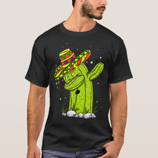 Dabbing Cactus Cinco de Mayo Meican Party Kinder T T-shirt