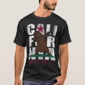 Dabbing California Republic Beer Flag Dab T-shirt (Voorkant)