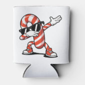 Dabbing Candy Cane Kerst Zonnebril Xmas Blikjeskoeler (Voorkant)