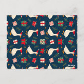 Dabbing Capybara Christmas Santa – Funny Holiday  Briefkaart (Achterkant)