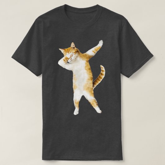 Dabbing Cat Kitten Funny Dab Cool Dance Kat T-shirt (Design voorkant)