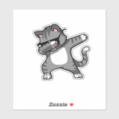 Dabbing Cat sticker - Funny Cat Dab Dance Kat (Vel)