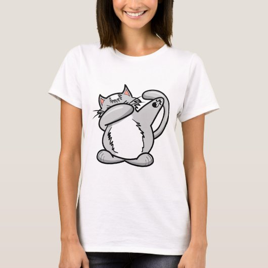 Dabbing Cat T-shirt (Voorkant)