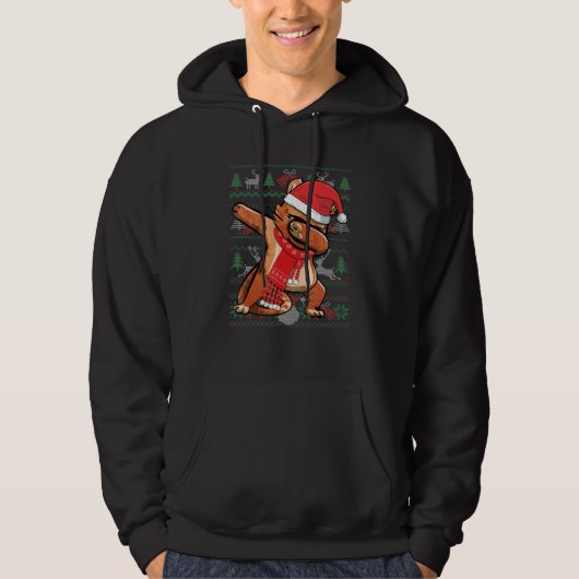 Dabbing Cat Ugly Christmas Sweater Funny Party Cos (Voorkant)