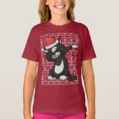 Dabbing Cat Ugly KerstSweater Dab T-shirt (Voorkant)
