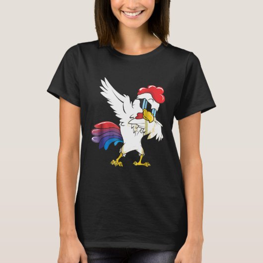 Dabbing Chicken Party Decoration T-shirt (Voorkant)