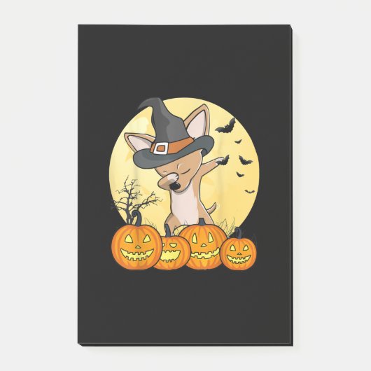 Dabbing Chihuahua Dab Dance Funny Dog Halloween Post-it® Notes (Voorkant)