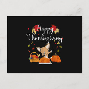 Dabbing Chihuahua DogTurkey Happy Thanksgiving Briefkaart