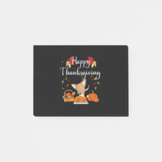 Dabbing Chihuahua DogTurkey Happy Thanksgiving Post-it® Notes