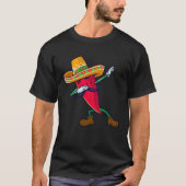 Dabbing Chili Mexican Pepper Dab T-shirt (Voorkant)