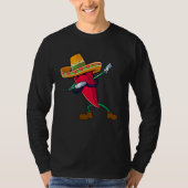 Dabbing Chili Mexican Pepper Dab T-shirt (Voorkant)