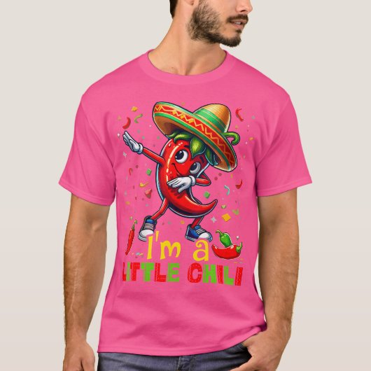 Dabbing Chili Pepper Cinco De Mayo Kids Shirts Mex (Voorkant)