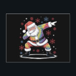 Dabbing Christmas Santa Ugly Christmas Briefkaart<br><div class="desc">Dabbing Christmas Santa Lelijke Kersttrui Xmas</div>