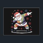 Dabbing Christmas Santa Ugly Christmas Briefkaart<br><div class="desc">Dabbing Christmas Santa Lelijke Kersttrui Xmas</div>