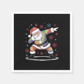 Dabbing Christmas Santa Ugly Christmas Servet (Voorkant)