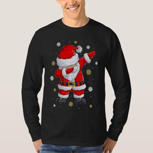 Dabbing Christmas Ugly Xmas Sweater Santa Dab Squa T-shirt (Voorkant)