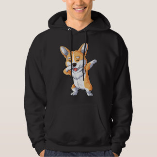 Dabbing Corgi  Dog   Boys Kids Dab Dance Hoodie