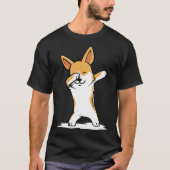 Dabbing Corgi Funny T-shirt (Voorkant)