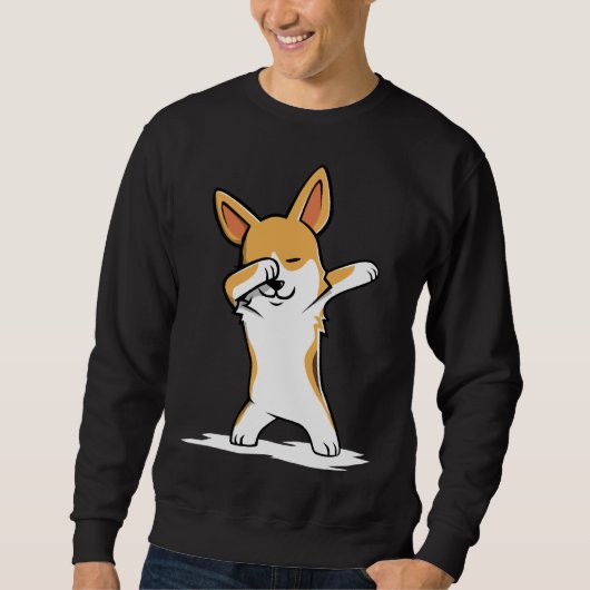 Dabbing Corgi Funny Trui (Voorkant)