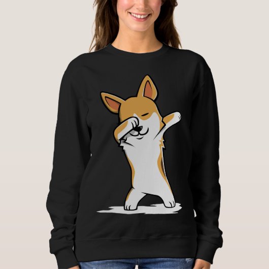 Dabbing Corgi Funny Trui (Voorkant)