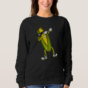 Dabbing Corn Cob Dancing Corn Boerderij Farmer Fun Trui