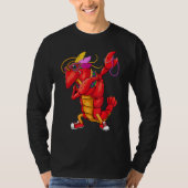 Dabbing Crawfish Mardi Gras T-shirt (Voorkant)