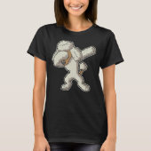 Dabbing Cream Poodle Dog T-shirt (Voorkant)