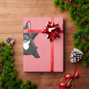 Dabbing Cute French Bulldog Cadeaupapier