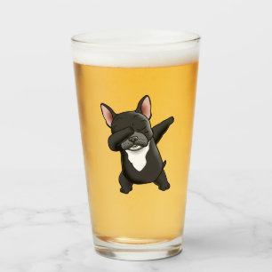 Dabbing Cute French Bulldog Glas