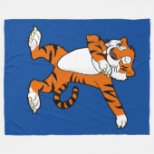 Dabbing Cute Tiger Animal Party Fleece Deken (Voorkant (Horizontaal))