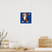 Dabbing Cute Tiger Animal Party Poster (Keuken)