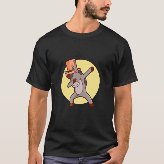 Dabbing Dab Donkey Mule T-shirt (Voorkant)