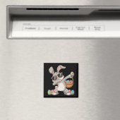 Dabbing Dab Konijn Bunny Paaseieren Mand Magneet (Insitu (Vaatwasser))