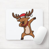 Dabbing dab reinherder rudolph kerstsanta muismat (Met muis)