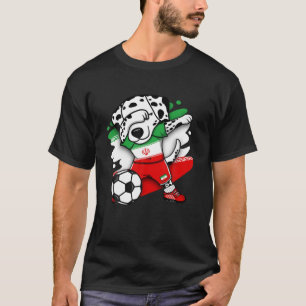 Dabbing Dalmatian Dog Iran Voetbal T-shirt