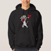 Dabbing Dalmatian & Face Mask Dab Dance Funny Vale Hoodie (Voorkant)