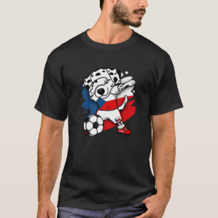 Dabbing Dalmatian Letland Voetbal Jersey Letland T-shirt