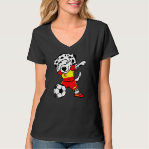 Dabbing Dalmatian Spain Soccer Fans Jersey T-shirt