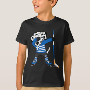 Dabbing Dalmatiër Griekenland IJshockeyliefhebbers T-shirt
