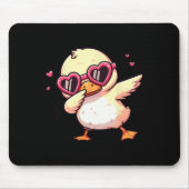 Dabbing Dance Duck Heart Sungles  Muismat (Voorkant)