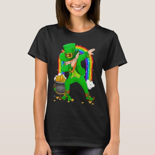 Dabbing Dance Irish Shamrock St Patricks Day   1 T-shirt (Voorkant)