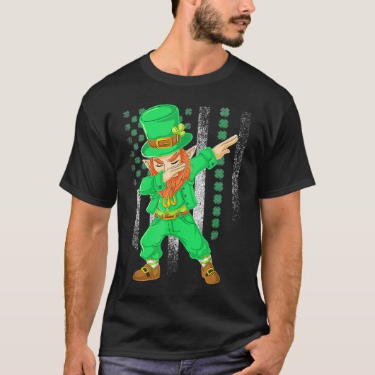 Dabbing Dance Irish Shamrock St Patricks Day 2 T-shirt (Voorkant)