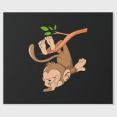 Dabbing Dance Monkey Cadeaupapier (Vlak)