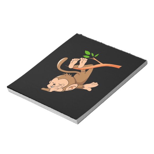 Dabbing Dance Monkey Notitieblok (Linkerzijde)