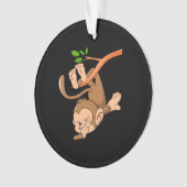 Dabbing Dance Monkey Ornament (voorkant)