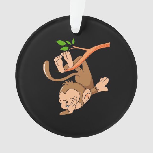 Dabbing Dance Monkey Ornament (voorkant)