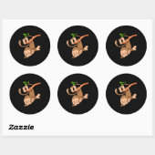Dabbing Dance Monkey Ronde Sticker (Vel)