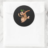 Dabbing Dance Monkey Ronde Sticker (Tas)